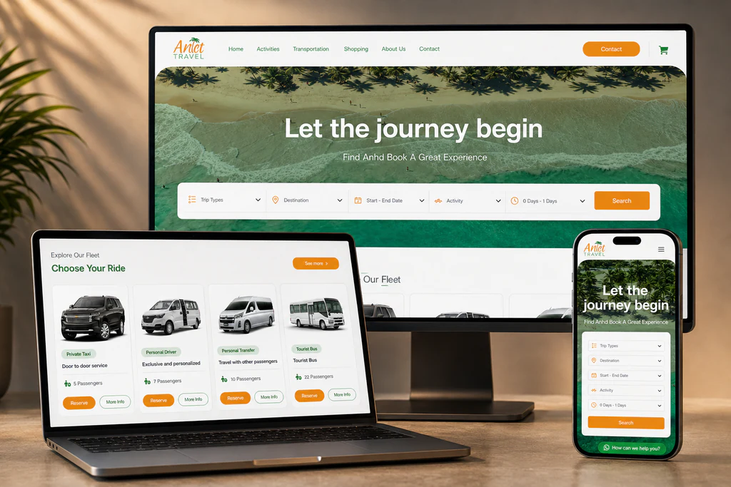 Arlet Travel website