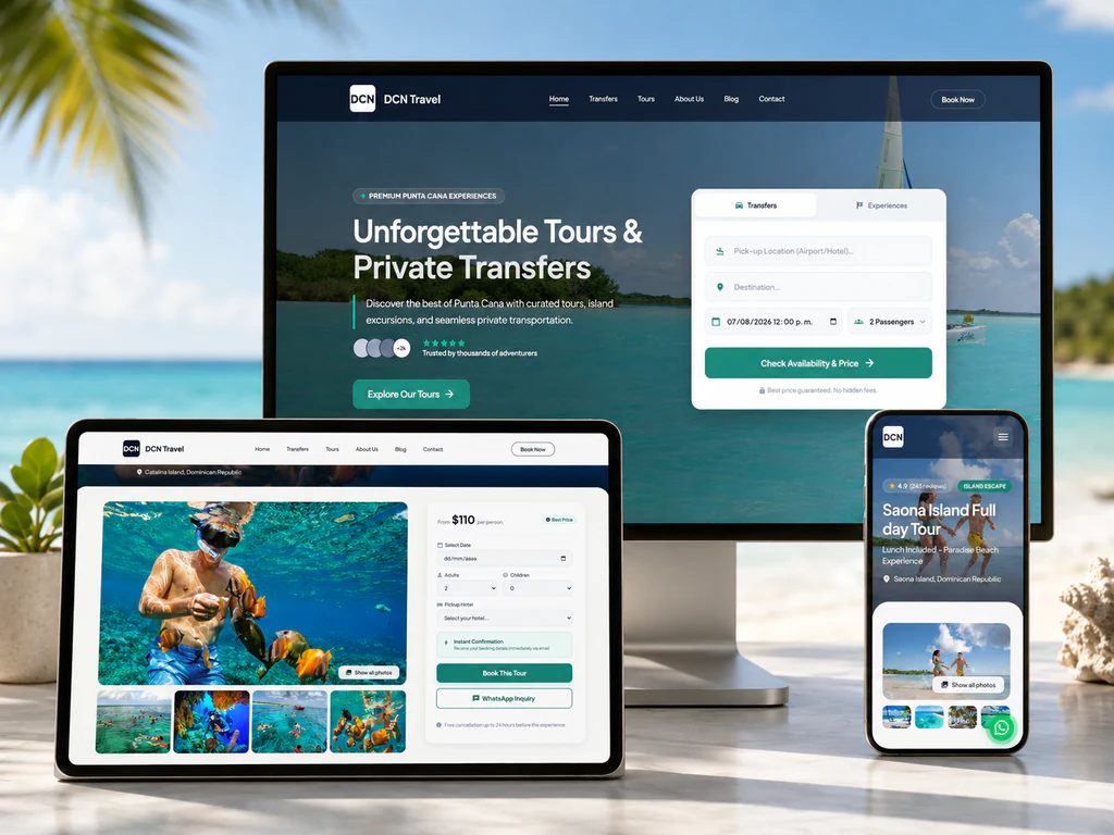 DCN Travel website