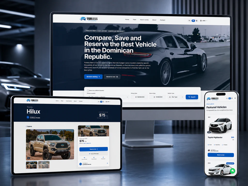 Forless Rent A Car website