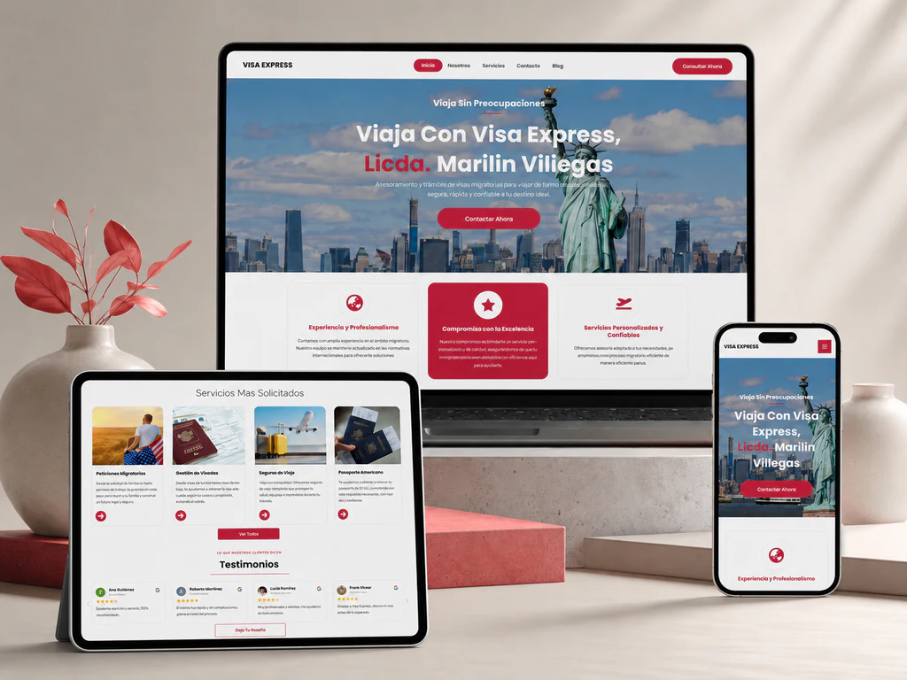 Visa Express website